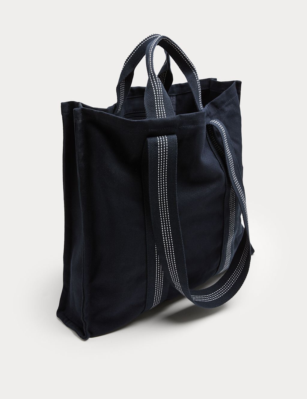 M&S Canvas Tote Bag - Dark Navy Mix, Dark Navy Mix