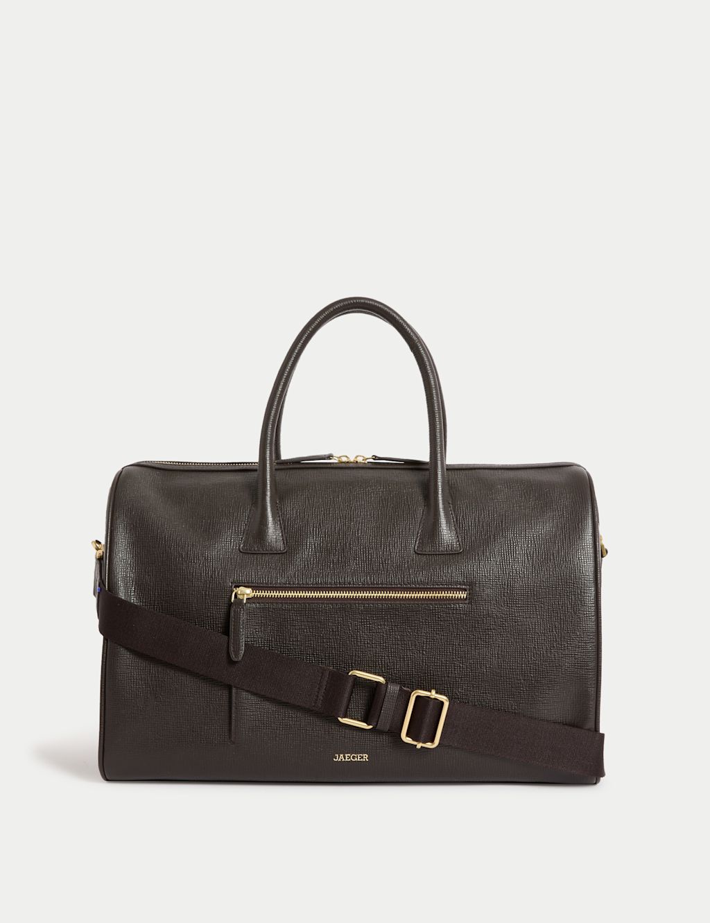 JAEGER  Leather Holdall - 1SIZE - Chocolate, Chocolate