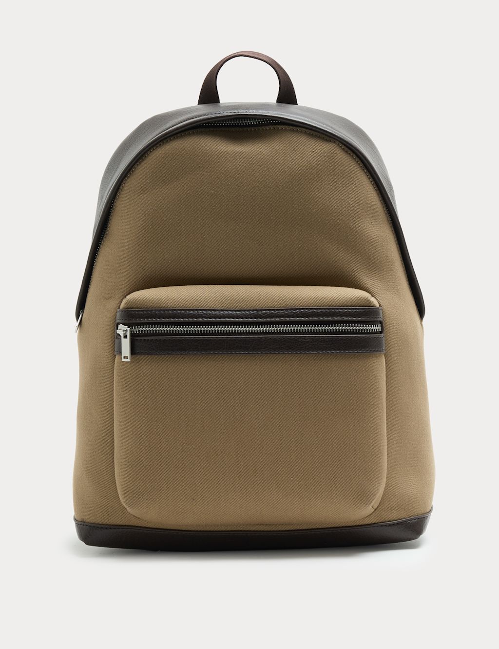 M&S Textured Twill Mix Backpack - Toffee, Toffee