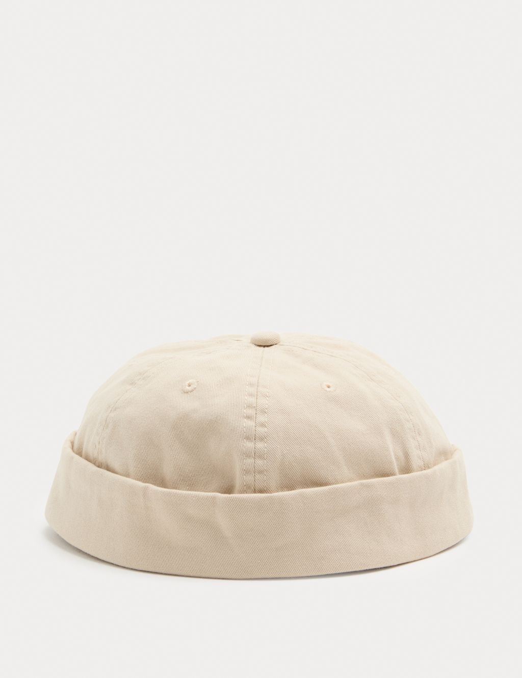 M&S Pure Cotton Docker Hat - L - XL - Stone, Stone