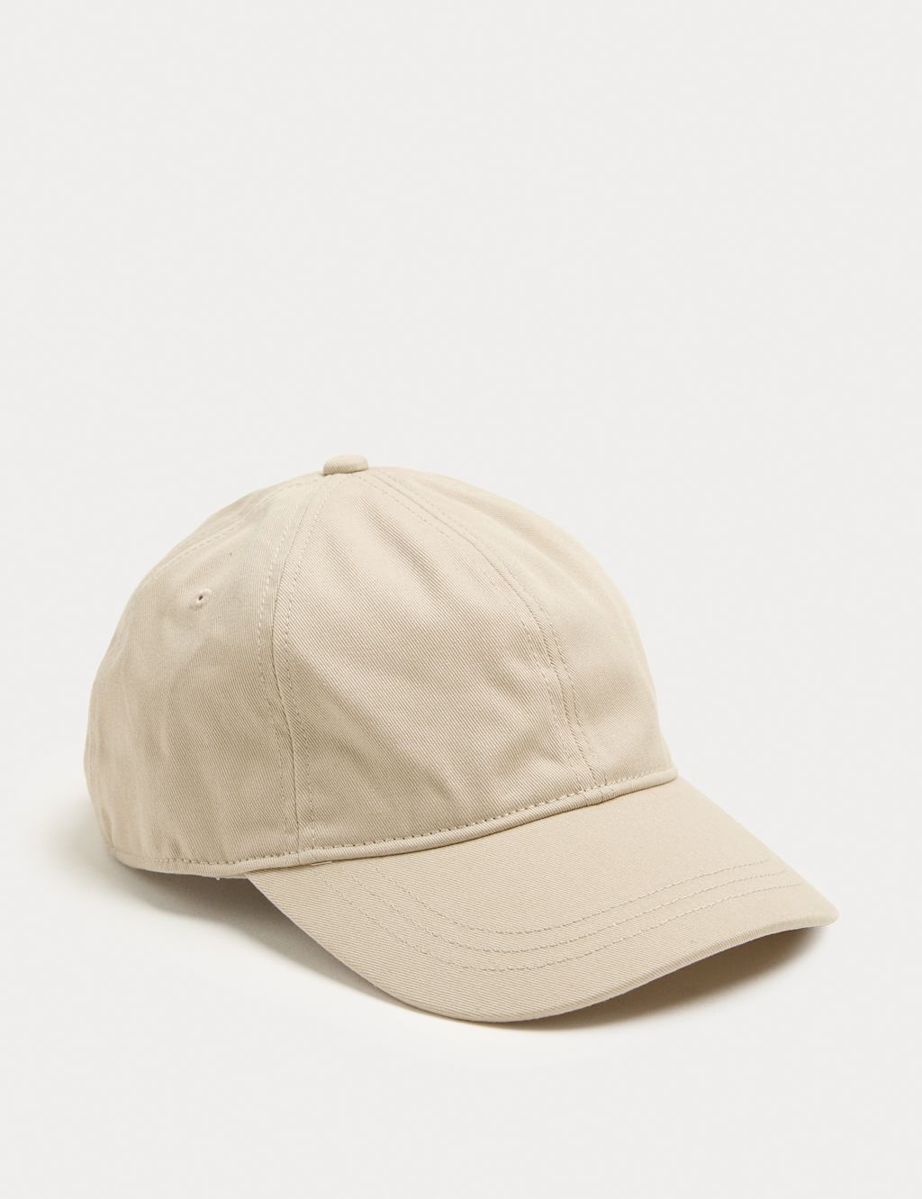 M&S Pure Cotton Baseball Cap - Light Sand, Light Sand
