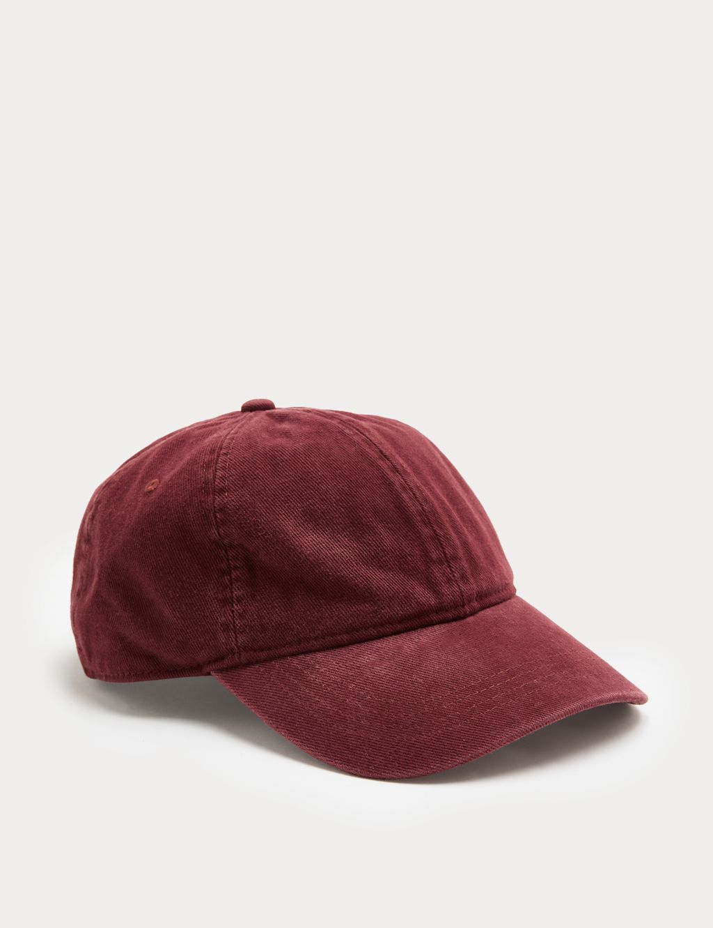 M&S Pure Cotton Washed Baseball Cap - Paprika, Paprika
