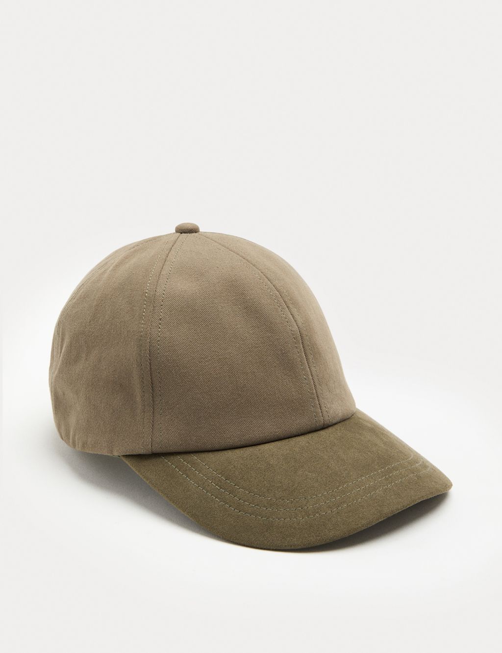 Autograph Pure Cotton Baseball Cap - Khaki Mix, Khaki Mix