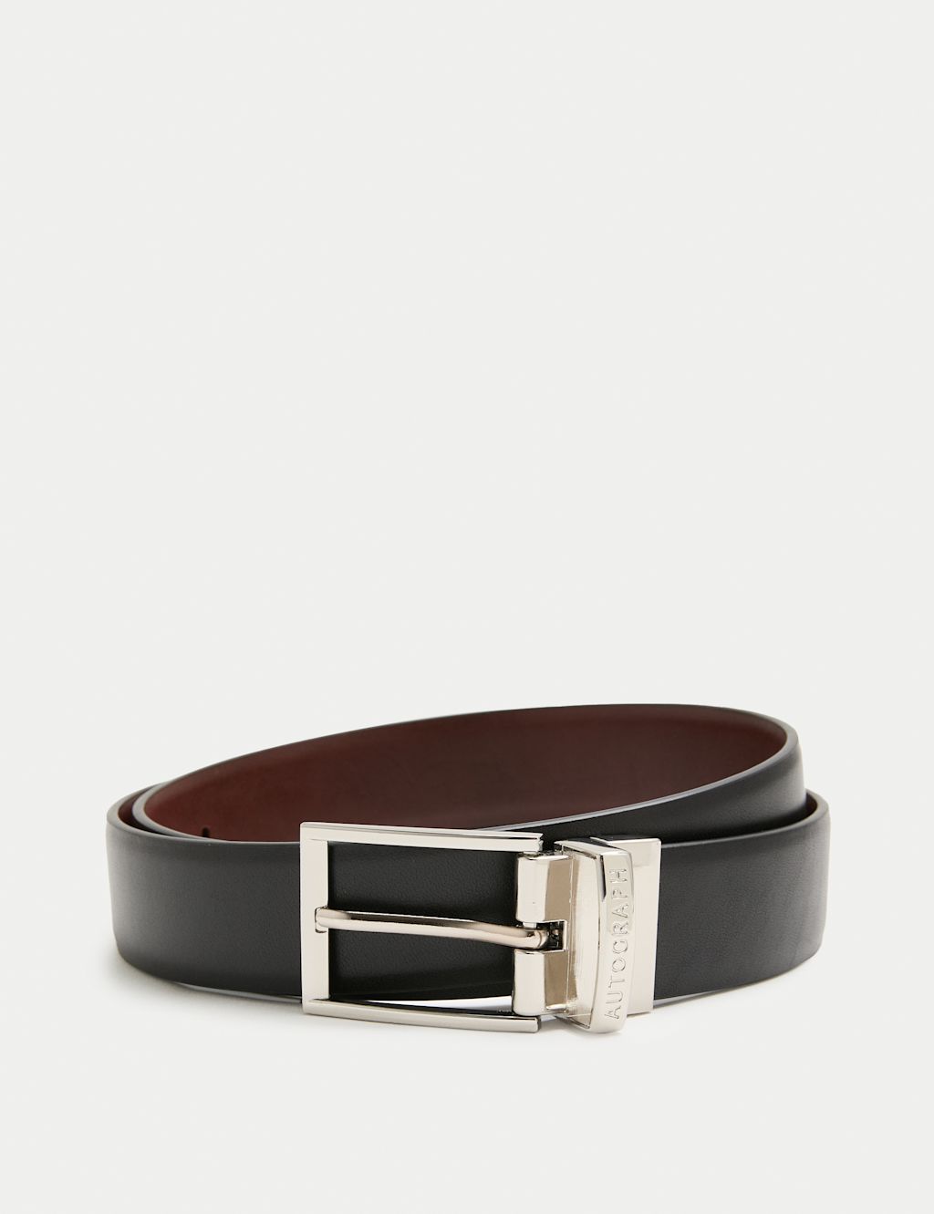 Autograph Leather Belt - 30-32 - Black/Brown, Black/Brown