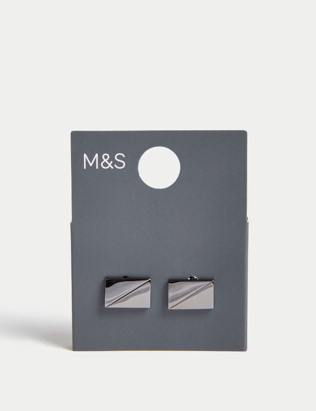 M&S Metal Cufflinks - 1SIZE - Gunmetal, Gunmetal