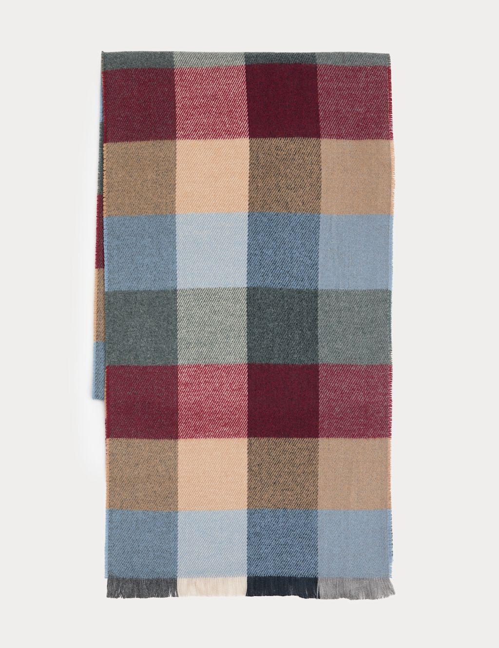 M&S Heatgen&trade; Checked Scarf - 1SIZE - Multi, Multi
