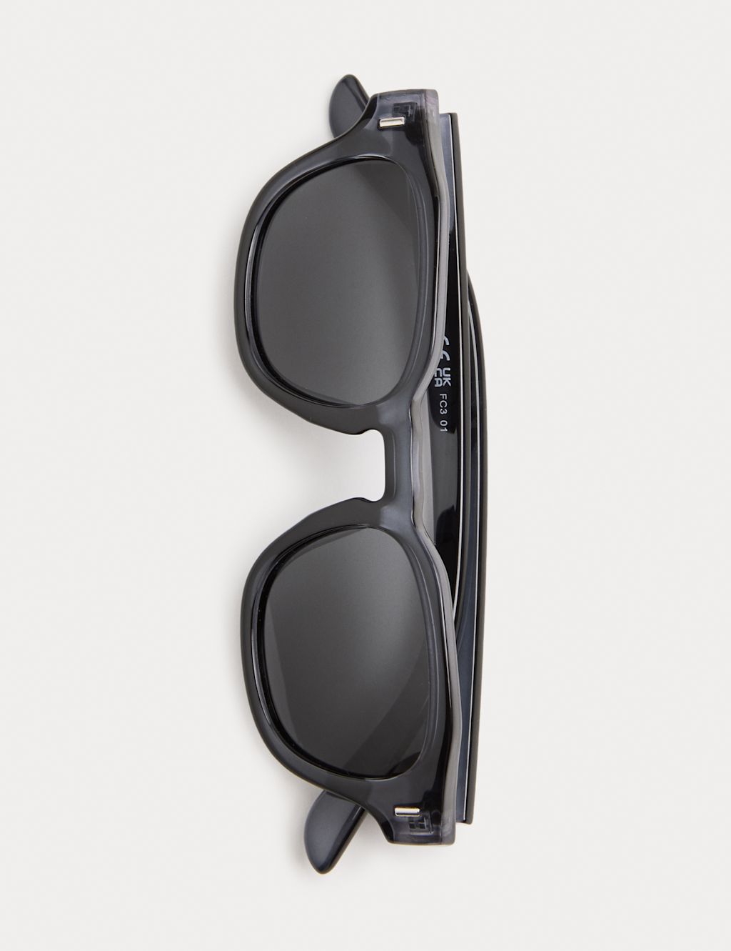 M&S Chunky Polarised Sunglasses - Navy, Navy