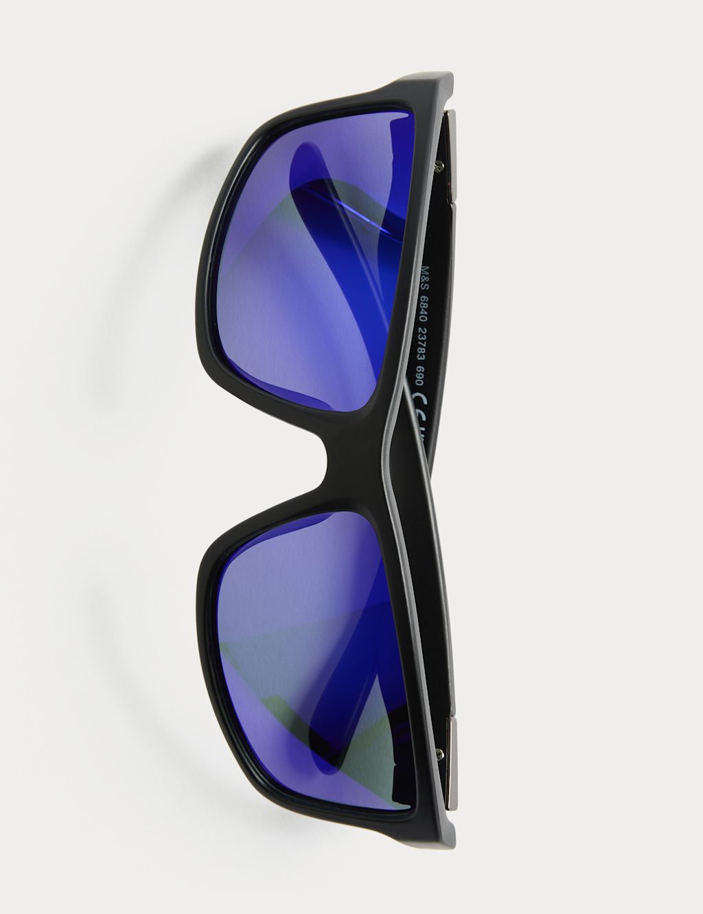 M&S Mirrored Sunglasses - Black, Black