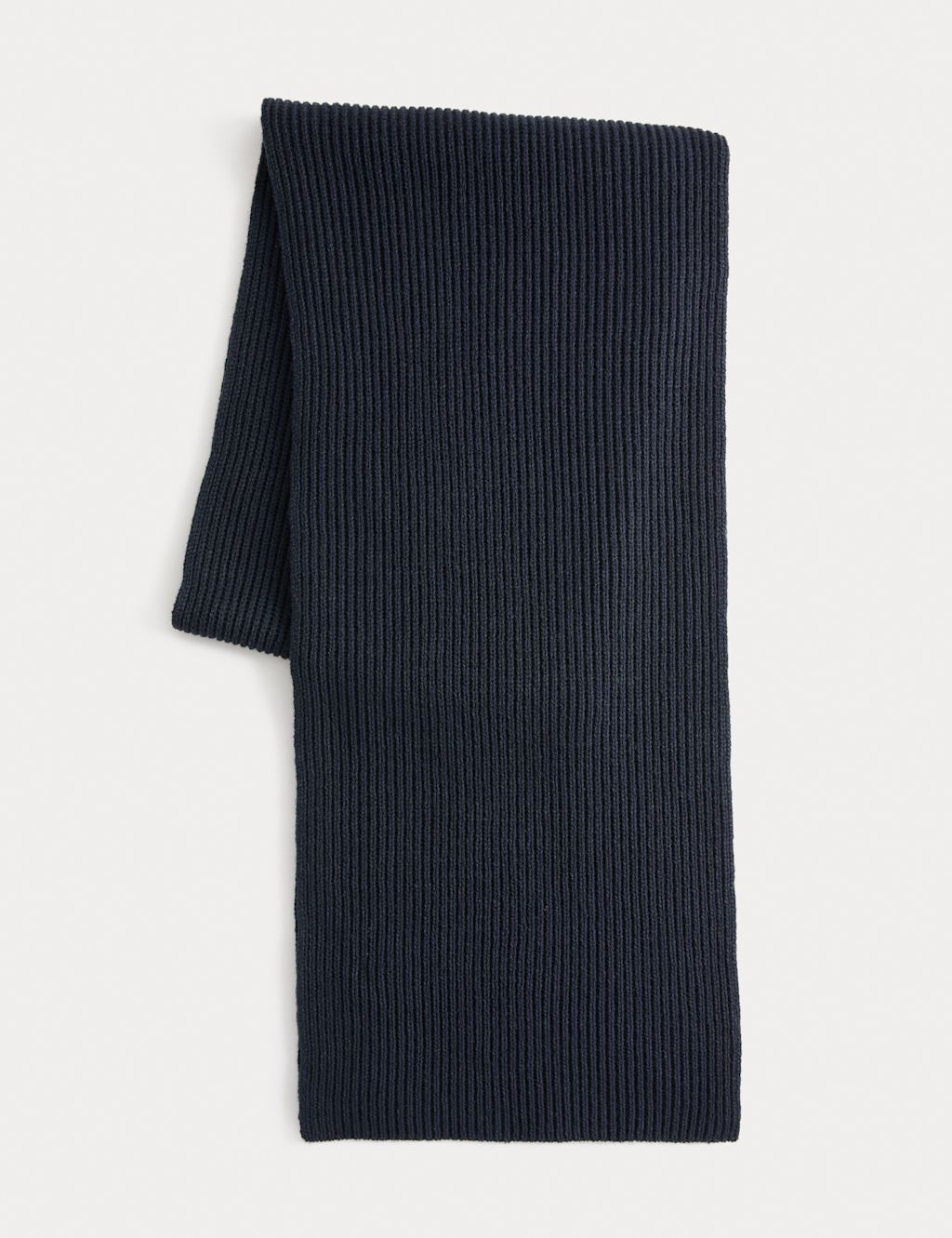 M&S Knitted Scarf - 1SIZE - Dark Navy, Dark Navy