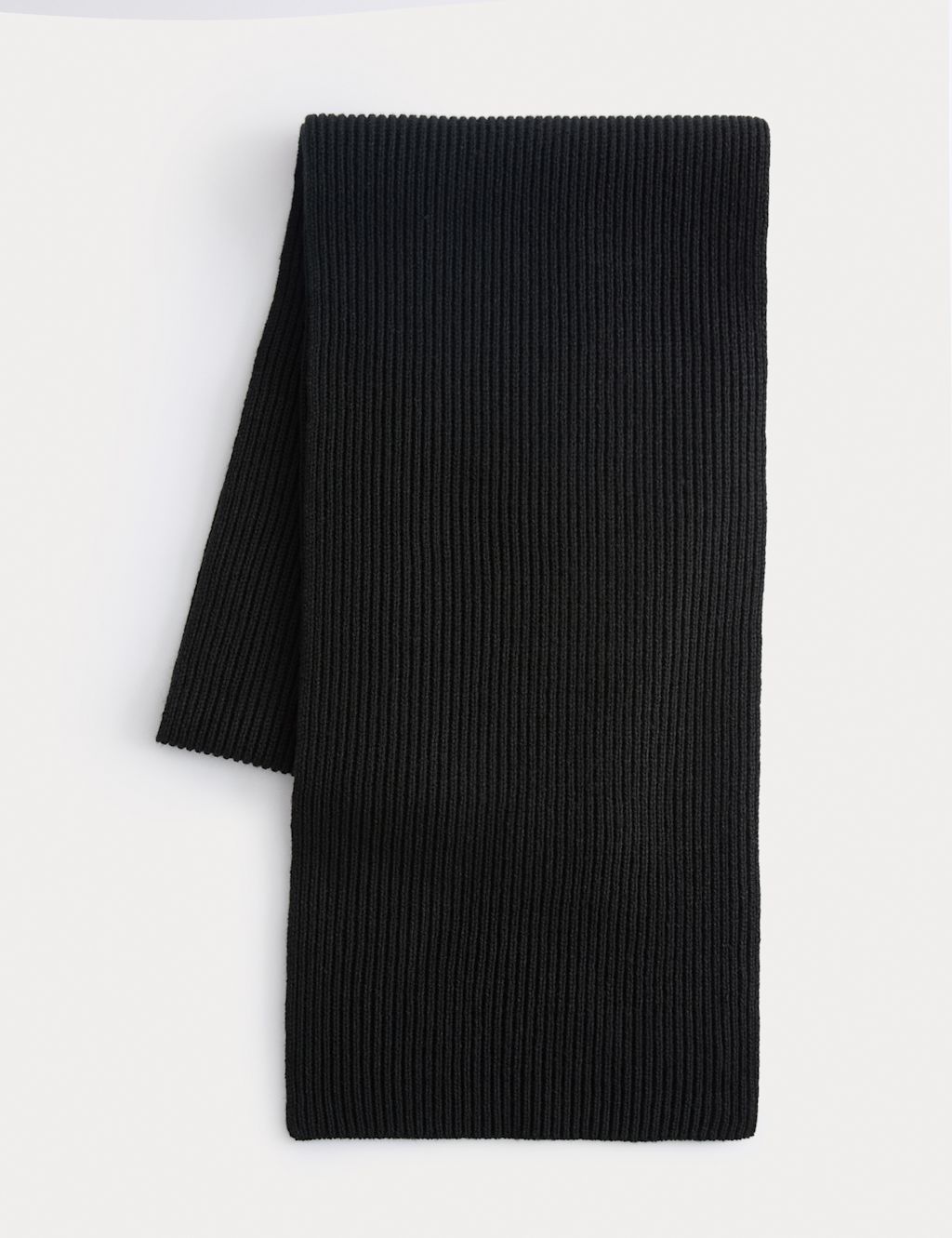 M&S Knitted Scarf - 1SIZE - Black, Black