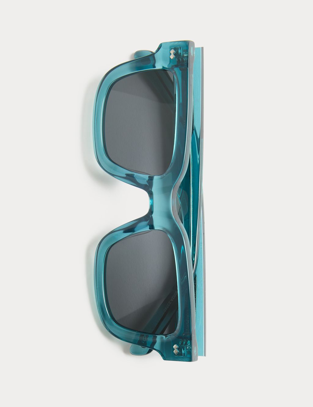 Autograph Chunky Polarised Sunglasses - Blue, Blue