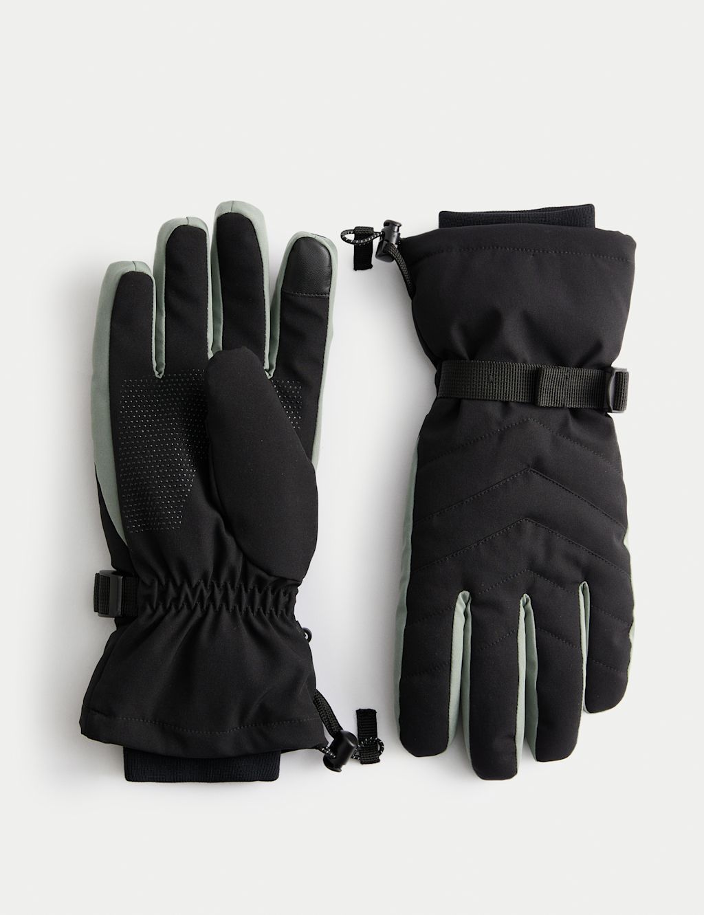 Goodmove Lined Thermal Ski Gloves - L-XL - Black, Black