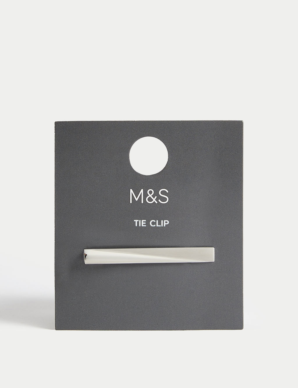 M&S Stainless Steel Tie Pin - 1SIZE - Silver, Silver