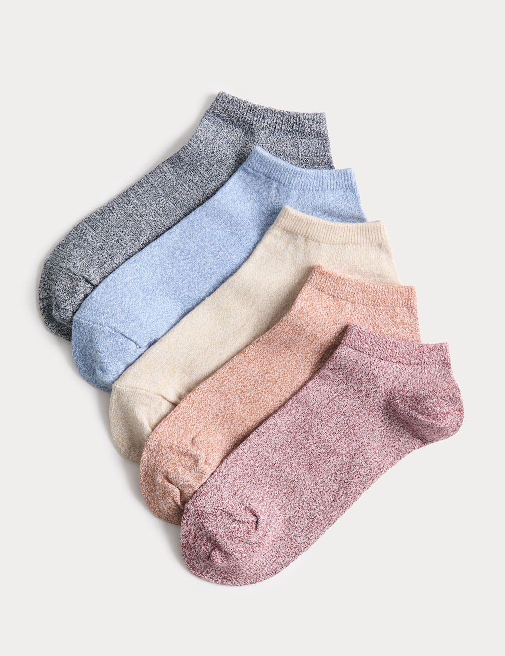 M&S 5 Pack Cool & Fresh&trade; Trainer Liners&trade; - 6-8&frac12; - Multi, Multi