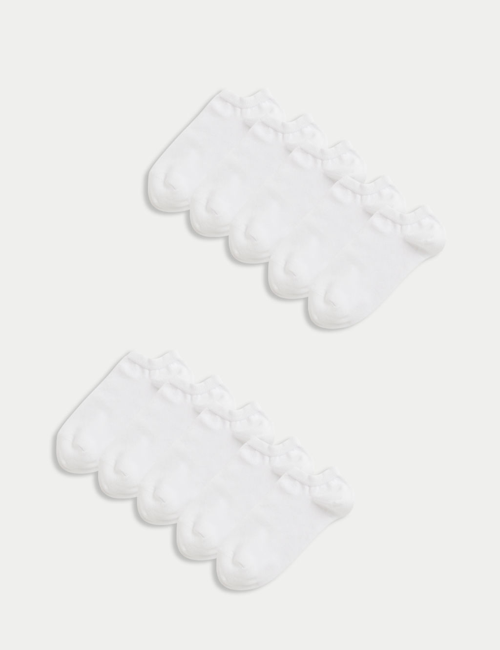 M&S 10 Pack Cool & Fresh&trade; Trainer Liners&trade; - 12&frac12;-14&frac12; - White, White