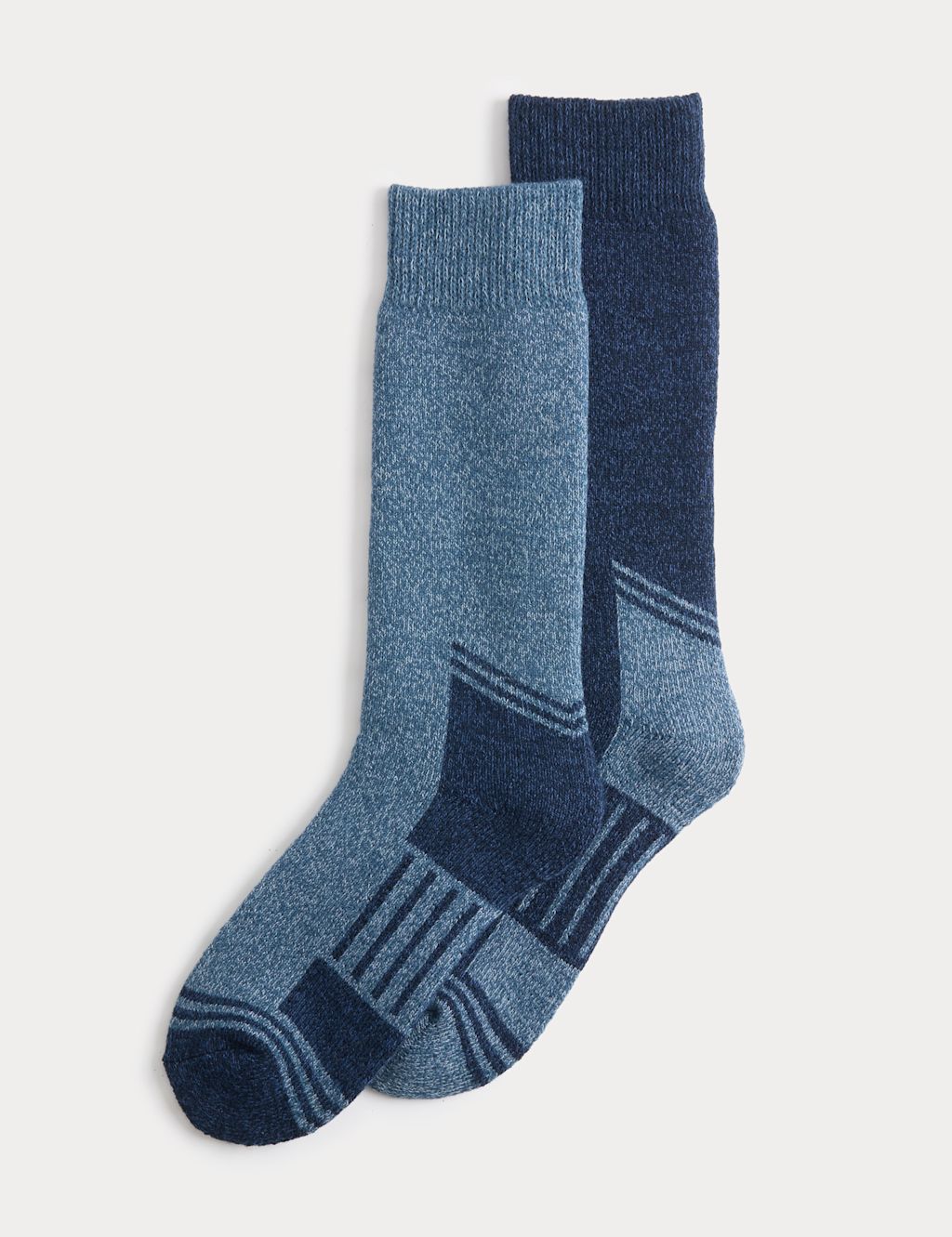 M&S 2 Pack Freshfeet&trade; Heavyweight Work Socks - 12&frac12;-14&frac12; - Dark Blue Mix, Dark Blue Mix
