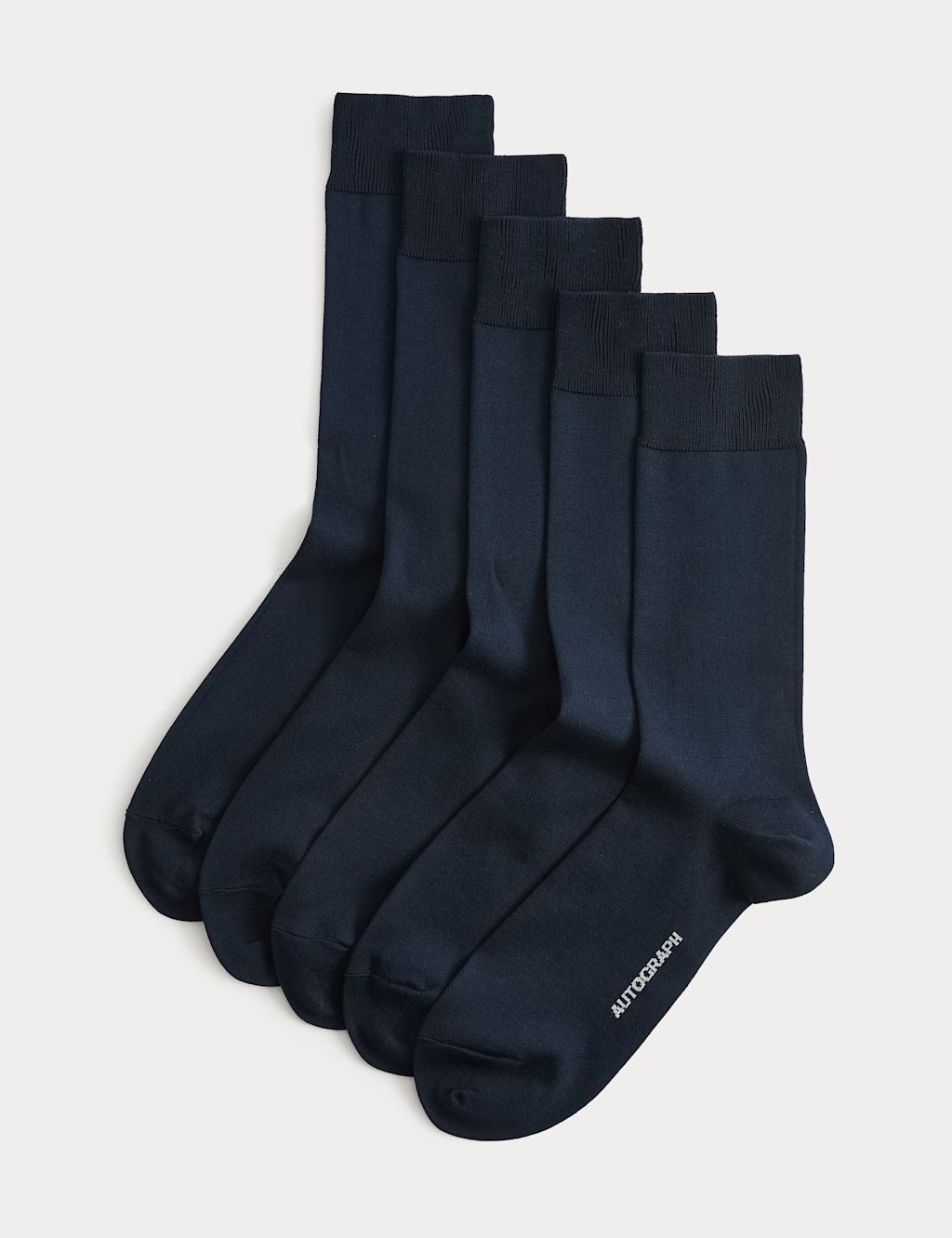 Autograph 5pk Egyptian Cotton Rich Socks - 12&frac12;-14&frac12; - Dark Navy, Dark Navy