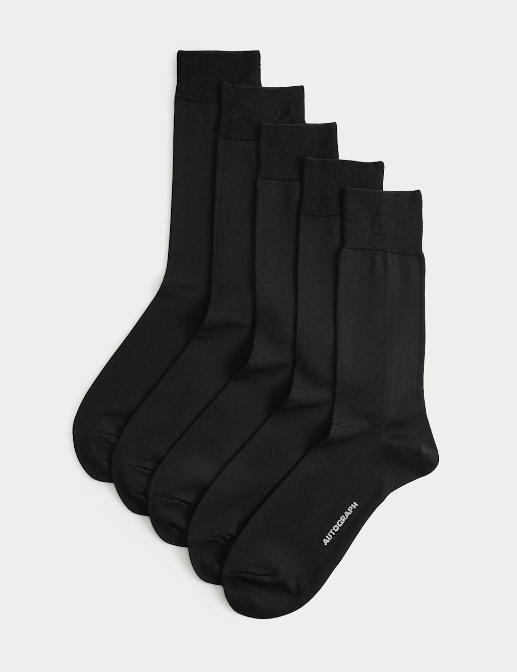 Autograph 5pk Egyptian Cotton Rich Socks - 12&frac12;-14&frac12; - Black, Black