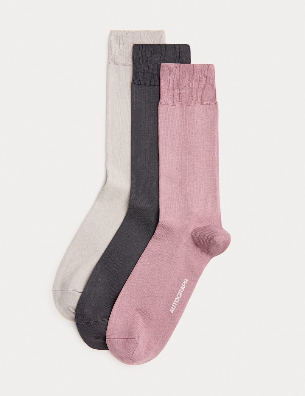 Autograph 3 Pack Egyptian Cotton Rich Socks - 12&frac12;-14&frac12; - Multi, Multi