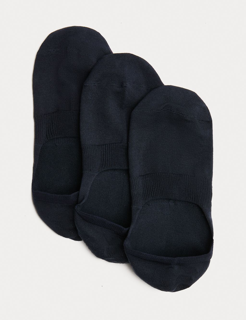 Autograph 3 Pack Egyptian Cotton Invisible Trainer Liners - 12&frac12;-14&frac12; - Navy, Navy