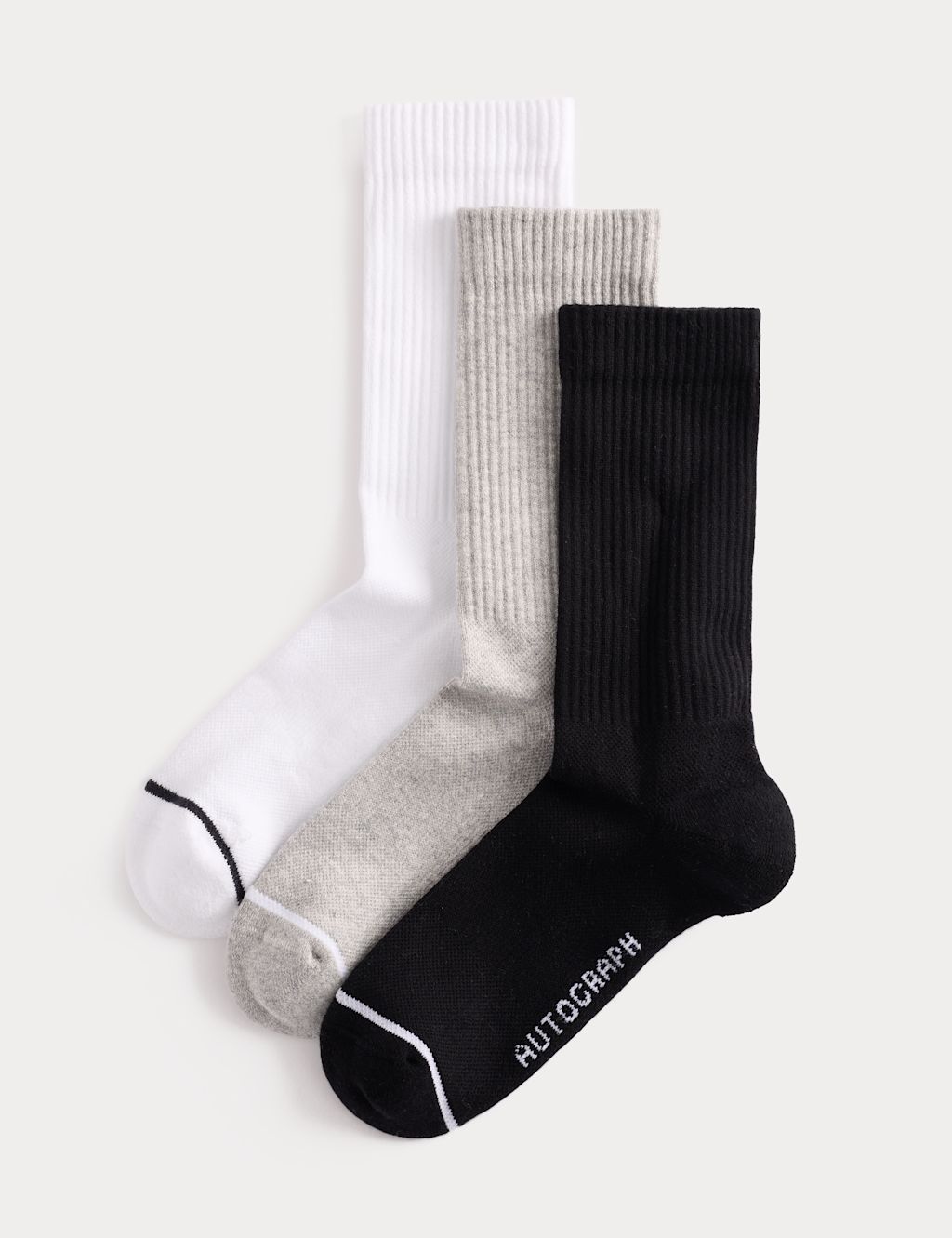Autograph 3 Pack Pima Cotton Rich Socks - 6-8&frac12; - Multi, Multi