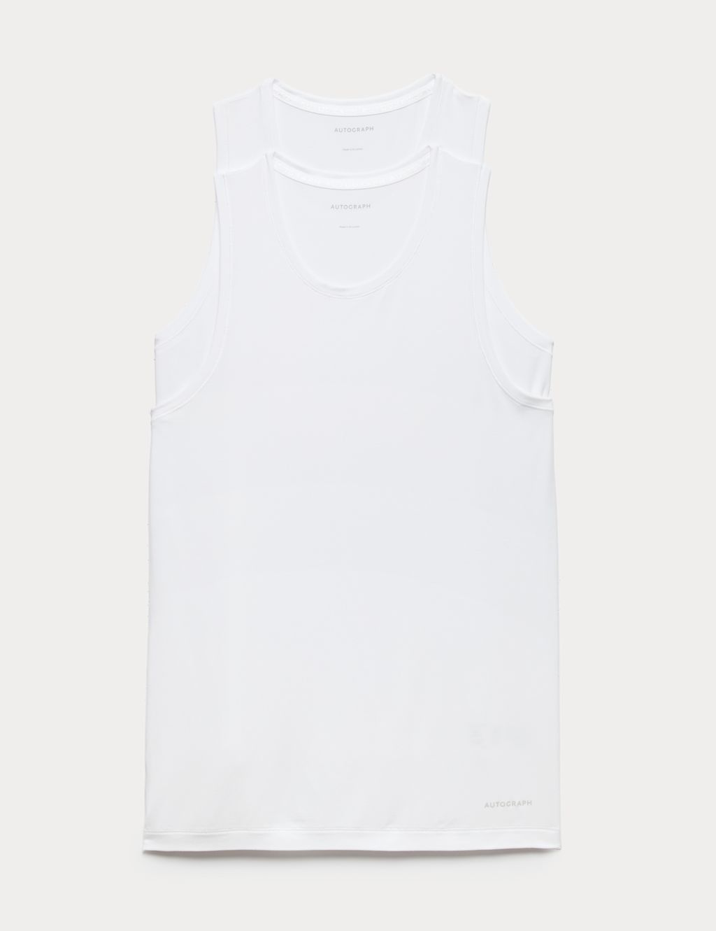 Autograph 2 Pack Modal Rich 360 Flex Sleeveless Vest - 2XL - White, White