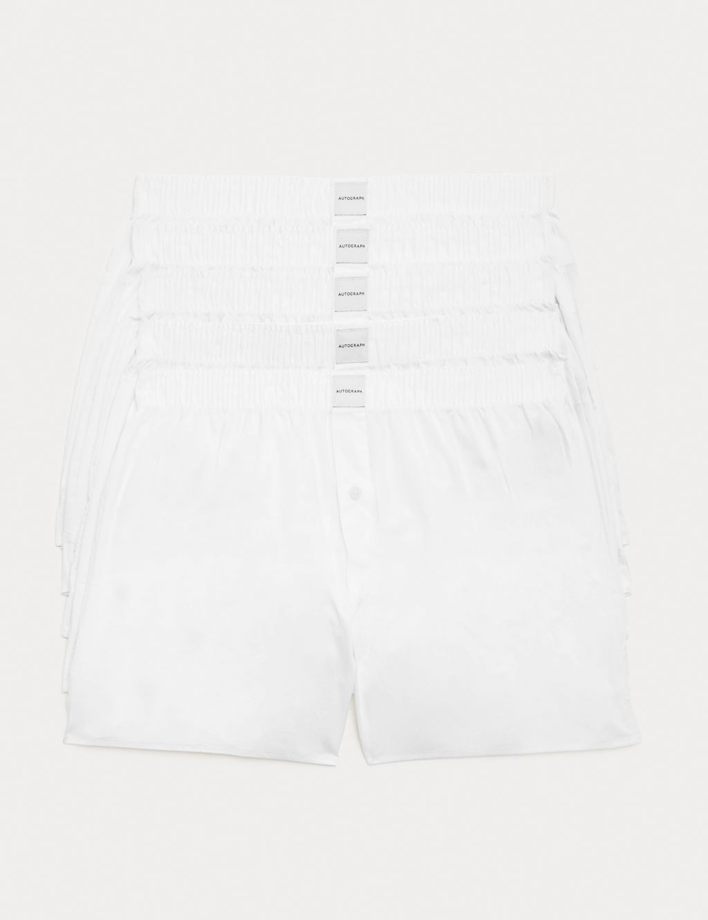 Autograph 5 Pack Supima Cotton Rich Woven Boxers - 2XL - White, White