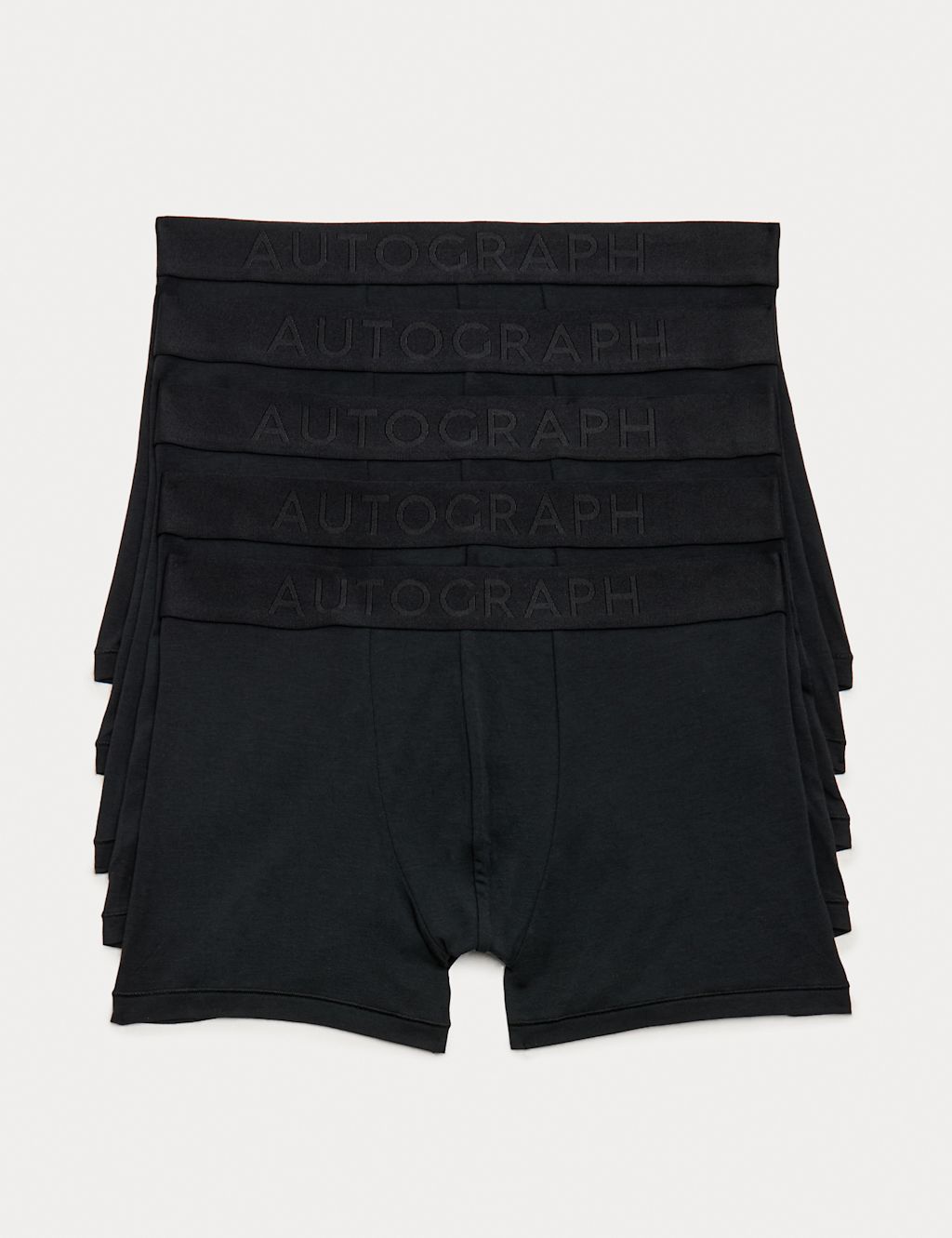 Autograph 5 Pack Modal Rich 360 Flex&trade; Trunks - M - Black, Black