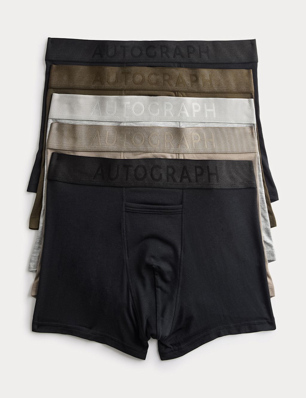 Autograph 5 Pack 360 Flex Horizontal Fly Trunks - M - Black Mix, Black Mix