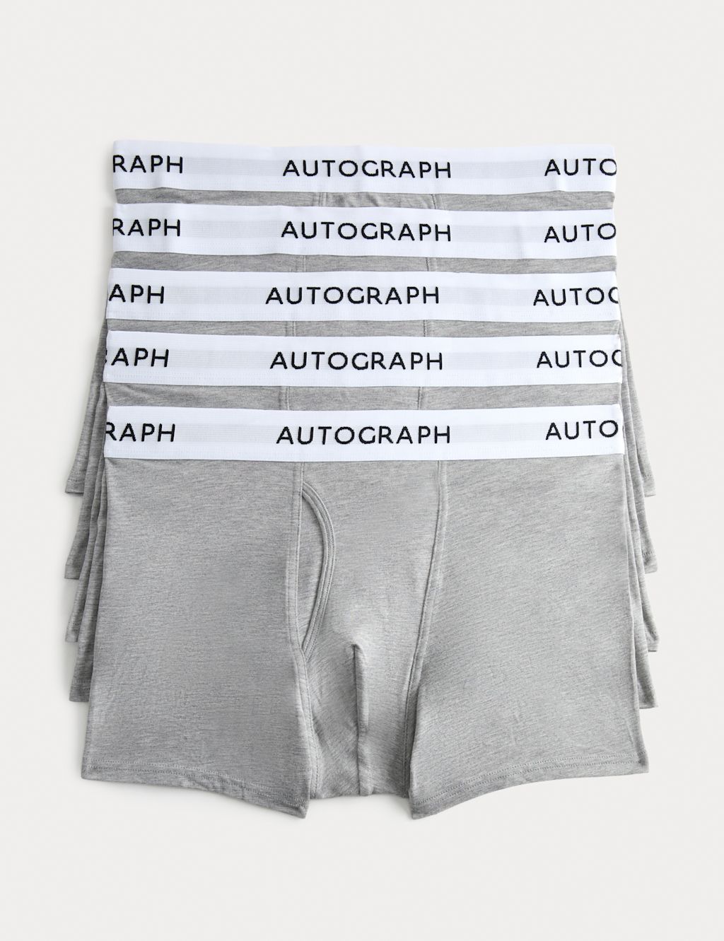 Autograph 5 Pack Supima Cotton Modal Trunks - 2XL - Grey Marl, Grey Marl