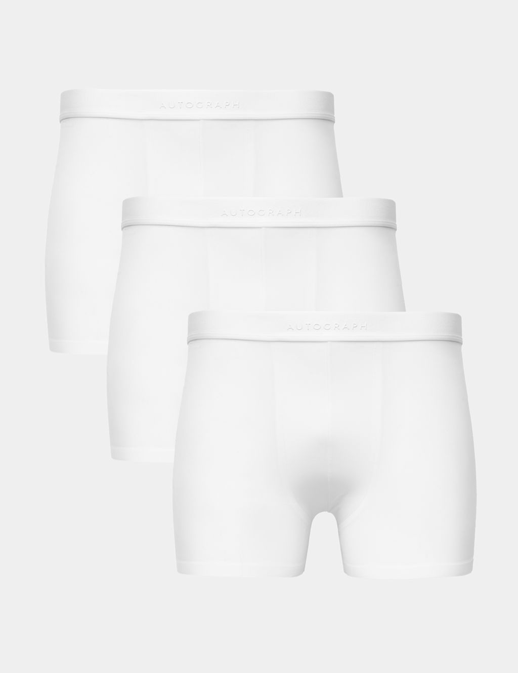 Autograph 3 Pack Body Invisibles&trade; Trunks - XL - White, White