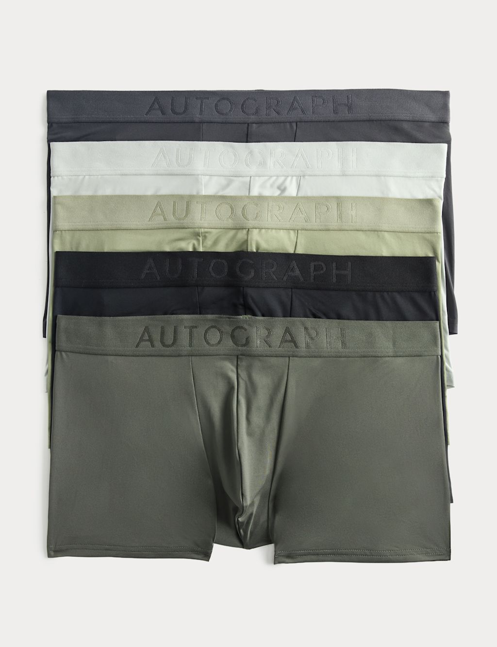 Autograph 5 Pack Microskin Seasonal Plain Hipsters - 2XL - Multi, Multi