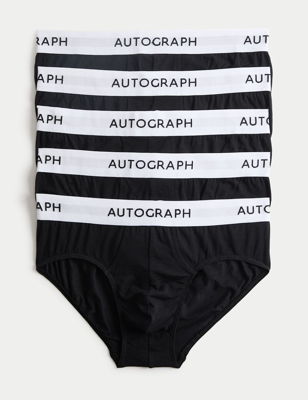 Autograph 5 Pack Supima Cotton Modal Briefs - S - Black Mix, Black Mix