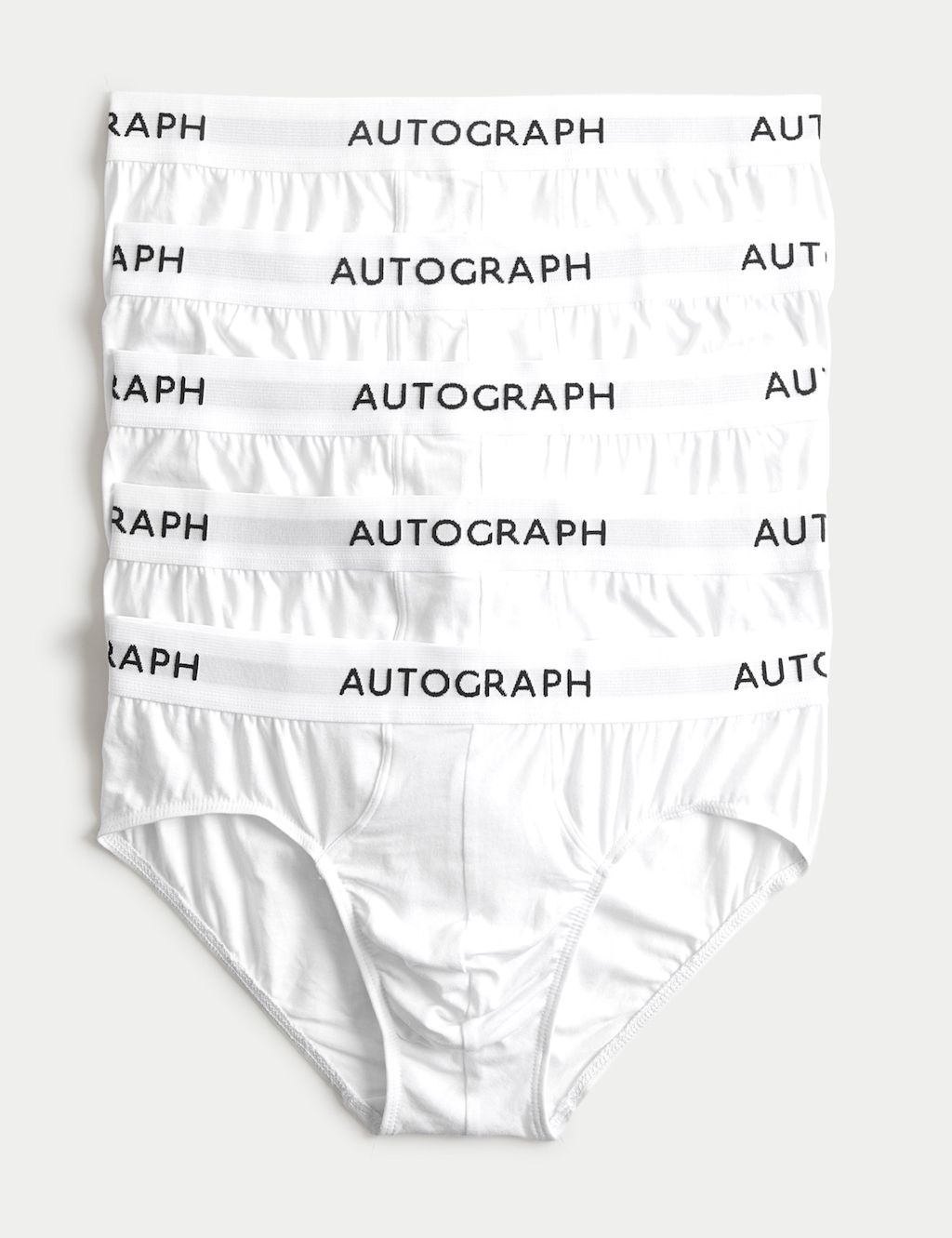 Autograph 5 Pack Supima Cotton Modal Briefs - 2XL - White Mix, White Mix