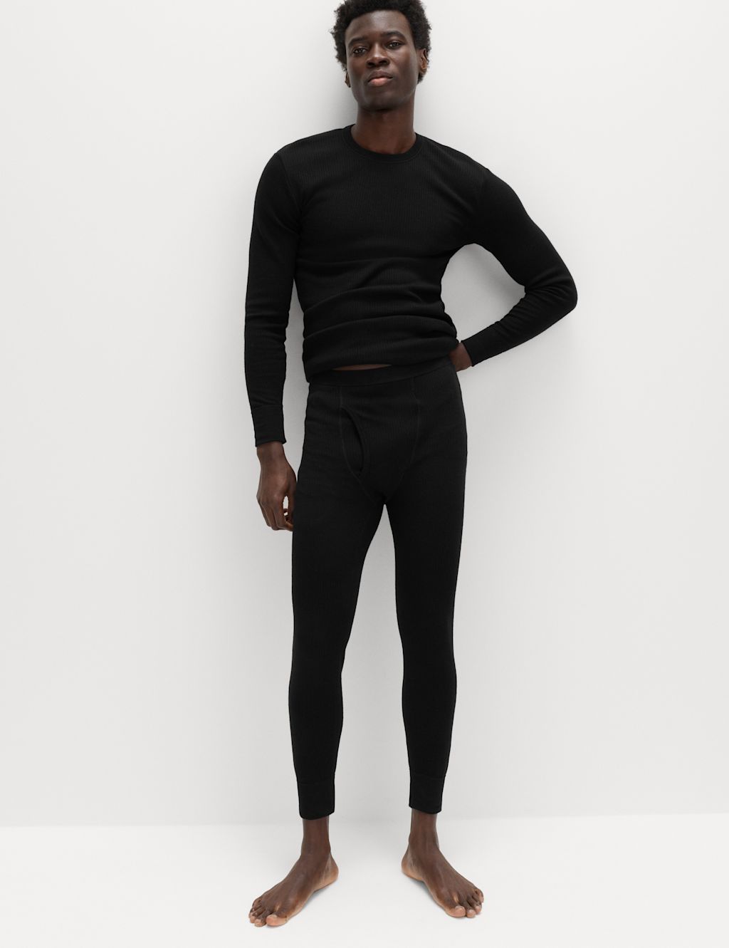 M&S Heatgen&trade; Maximum Thermal Long Johns - 2XL - Black, Black