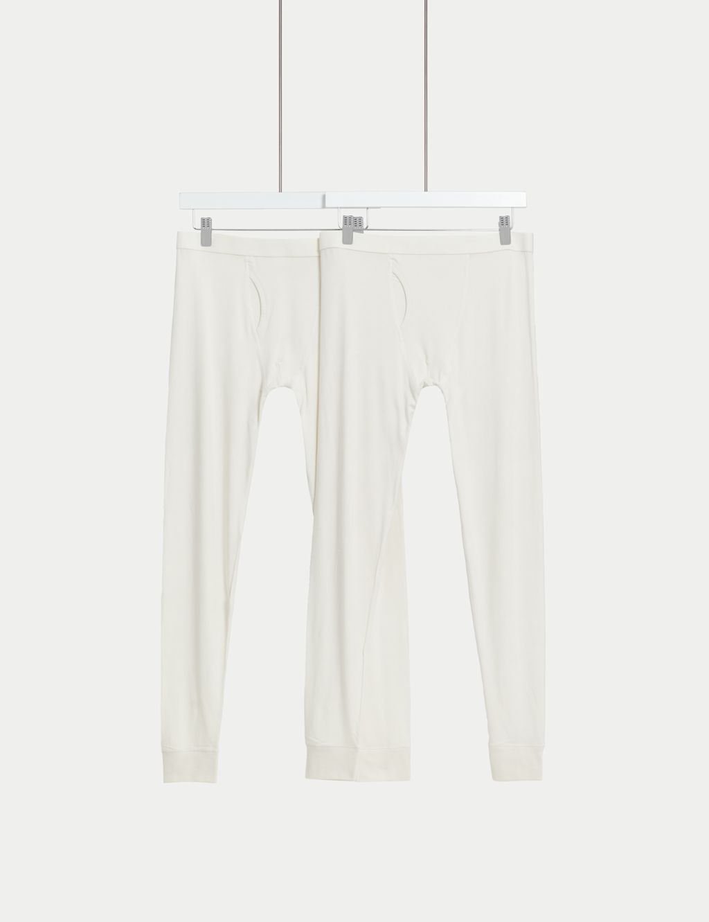 M&S 2 Pack Heatgen&trade; Light Thermal Long Johns - 2XL - Ivory, Ivory