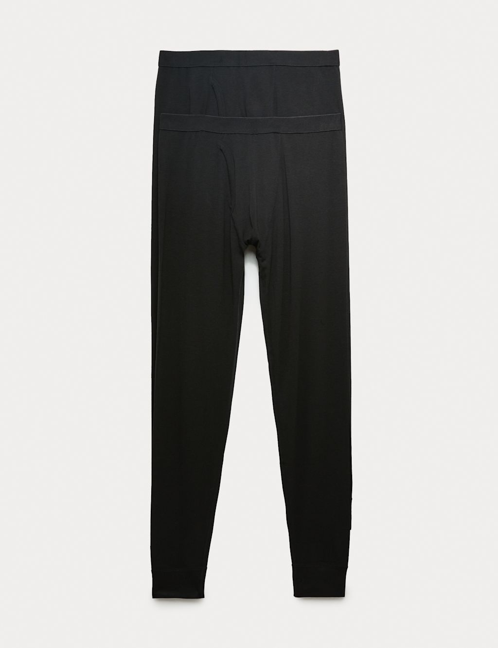 M&S 2 Pack Heatgen&trade; Light Thermal Long Johns - 2XL - Black, Black