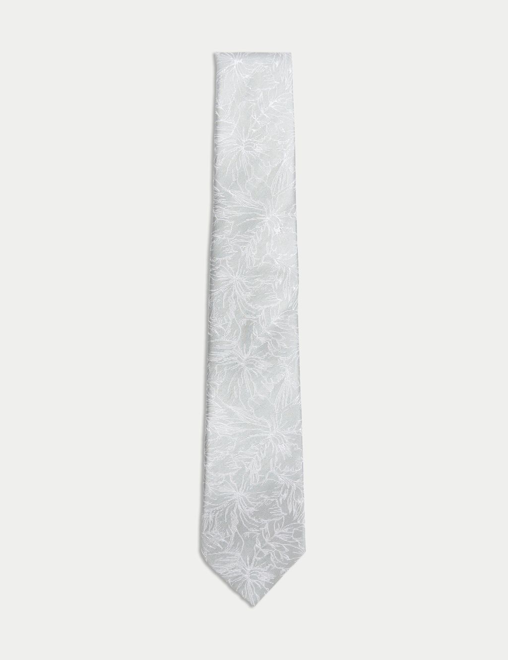 Autograph Floral Pure Silk Tie - 1SIZE - Smokey Green, Smokey Green
