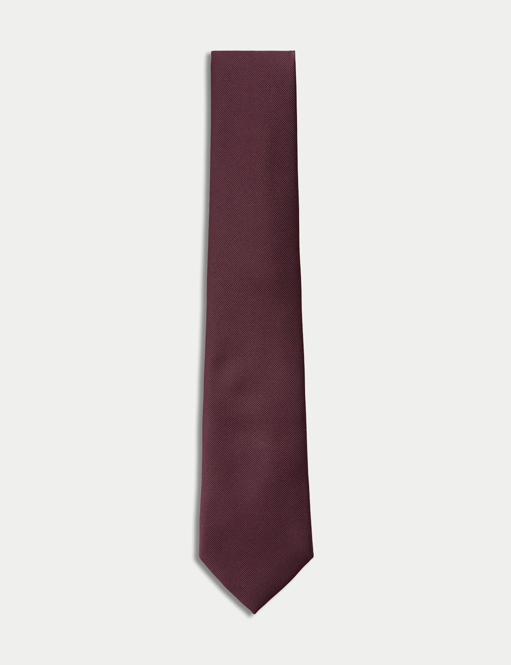 M&S Machine Washable Tie - 1SIZE - Dark Burgundy, Dark Burgundy