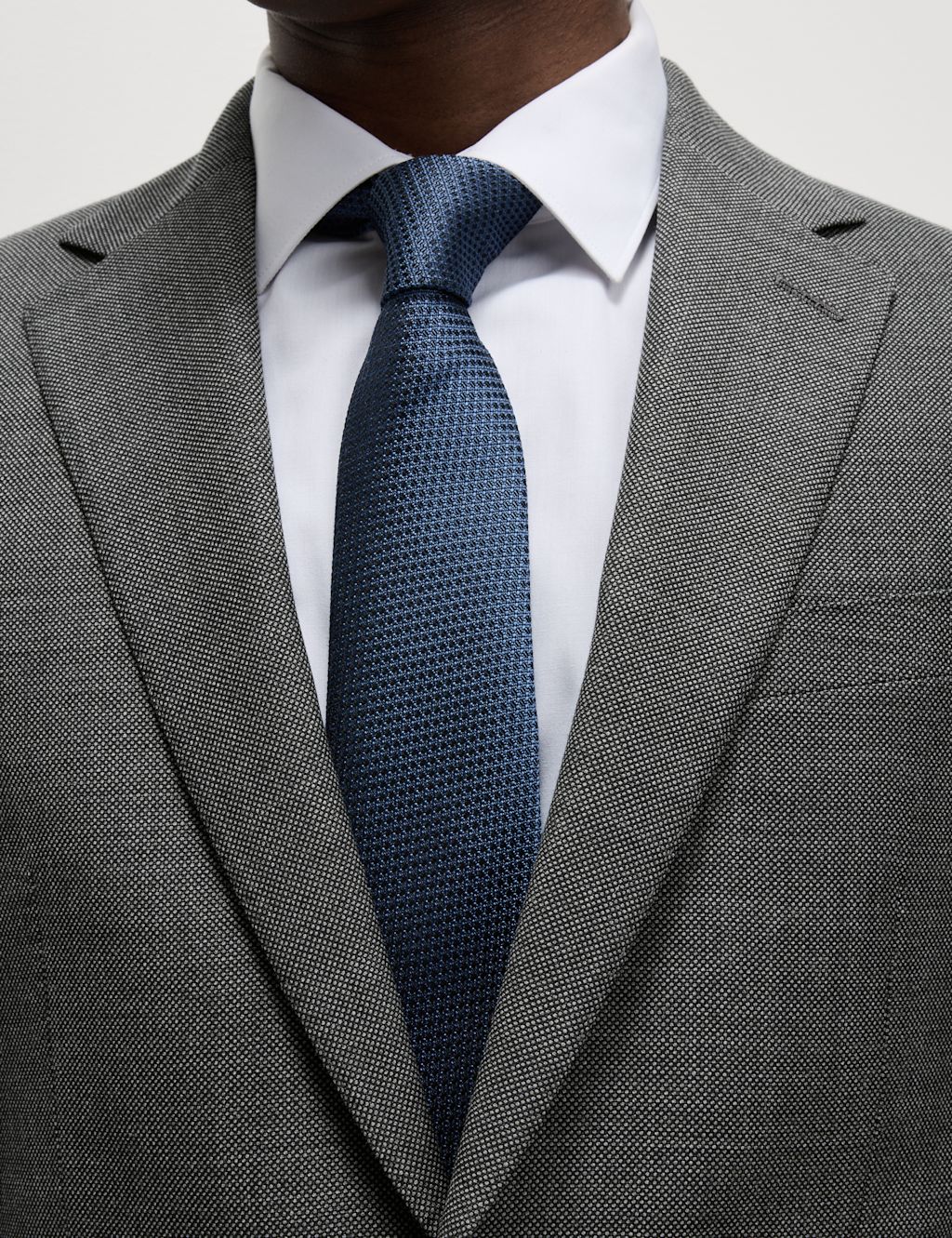 M&S Sartorial Regular Fit Pure Wool Suit Jacket - 40SHT - Charcoal, Charcoal