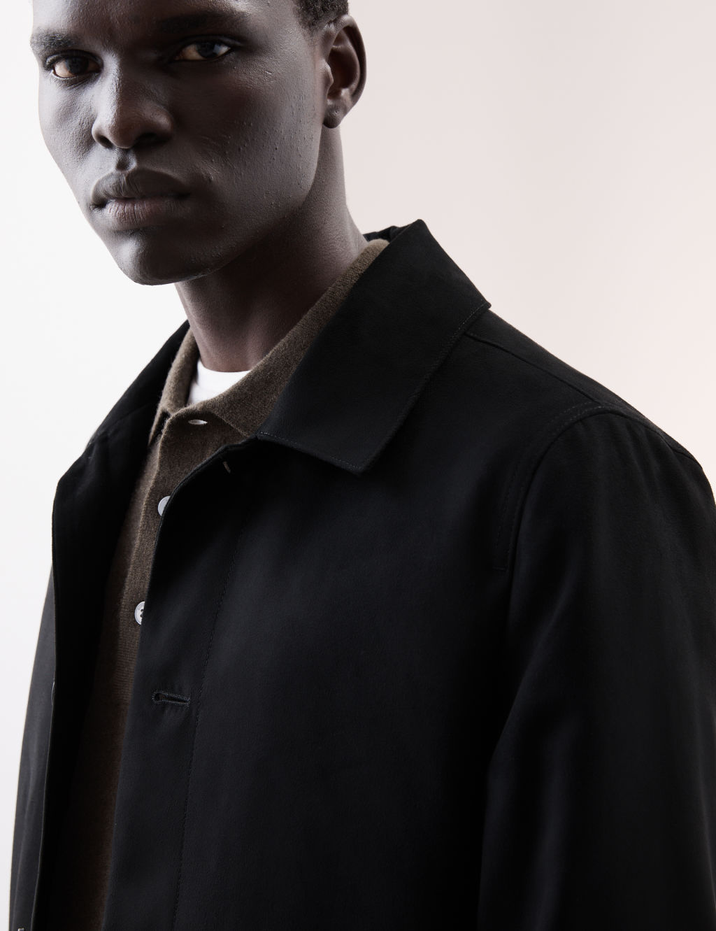 Autograph Faux Suede Harrington Jacket - Black, Black