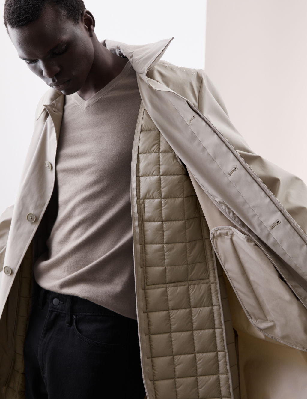 Autograph Padded Mac with Stormwear™ - XXL - Beige, Beige