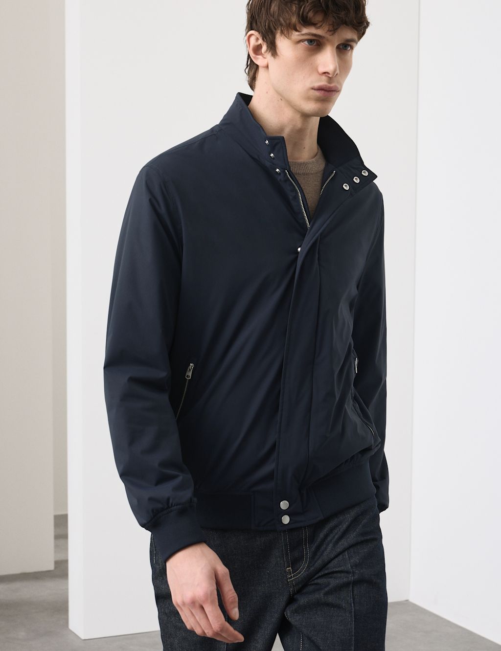 Autograph Bomber Jacket - S - Dark Navy, Dark Navy
