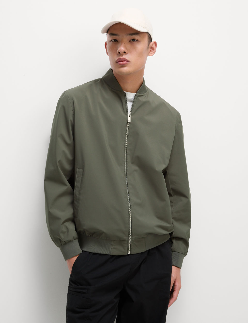 M&S Bomber Jacket with Stormwear™ - XXXLREG - Sage Green, Sage Green