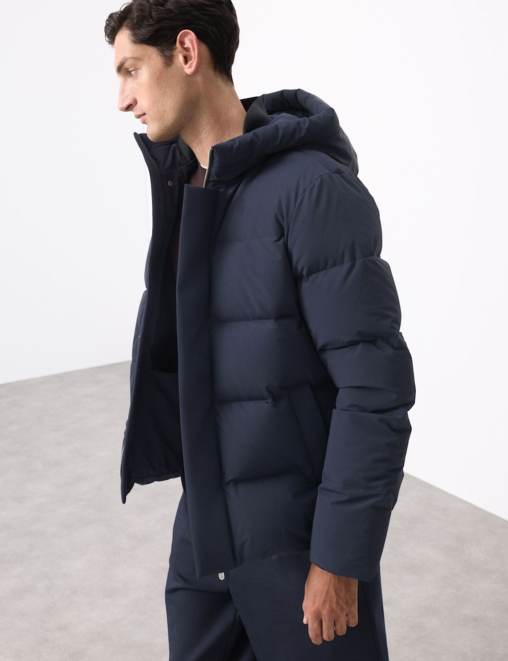 Autograph Feather & Down Puffer Jacket with Stormwear&trade; - XXLREG - Dark Navy, Dark Navy