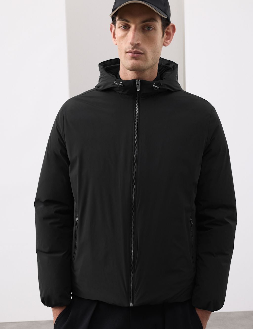 Autograph Feather and Down Puffer Jacket - XXLREG - Black, Black