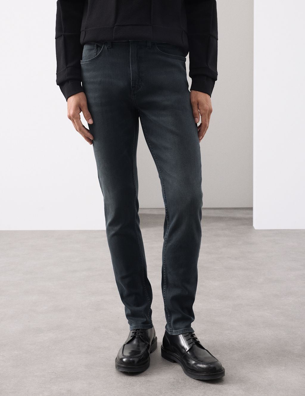 Autograph Slim Fit Italian Jeans - 4033 - Grey, Grey