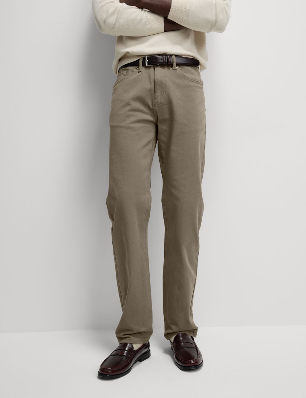 Autograph Straight Fit 360 Flex Stretch Jeans - 3833 - Mole, Mole
