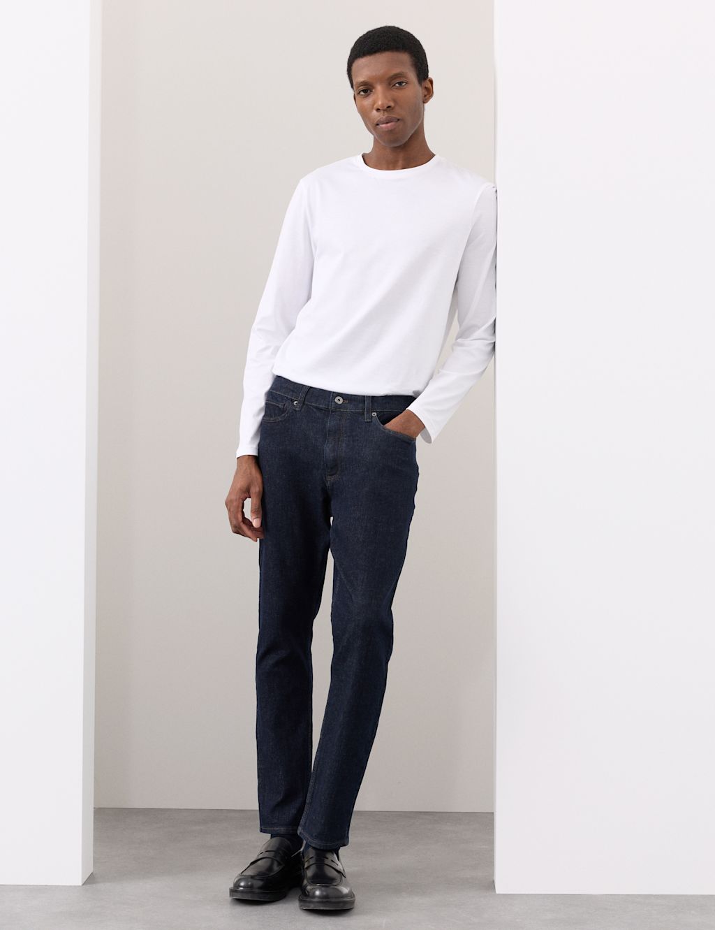 M&S Slim Fit 360 Flex Stretch Jeans - 3029 - Dark Indigo, Dark Indigo