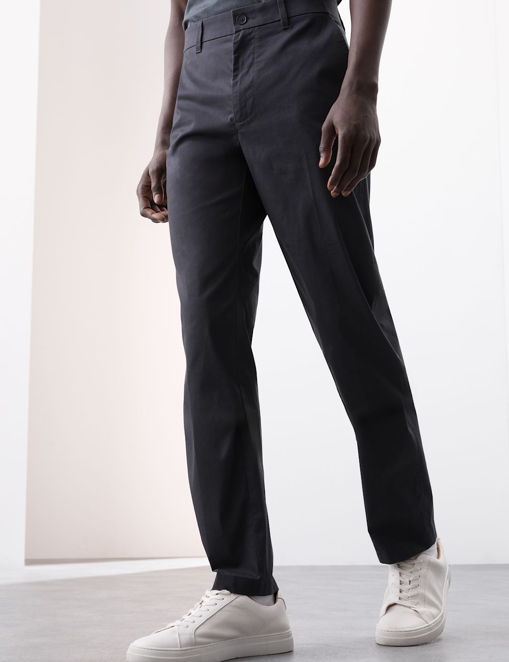 Autograph Regular Fit Super Lightweight Chinos - 3233 - Dark Pewter, Dark Pewter